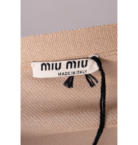 Кардиган • Miu Miu • Песочный