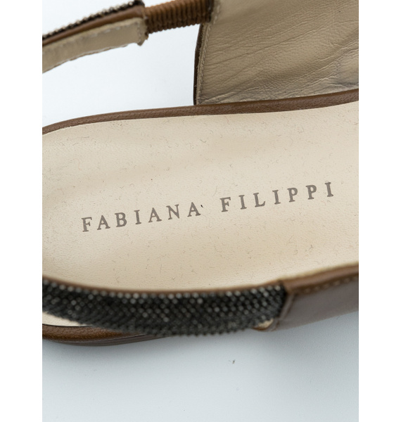 Балетки • Fabiana Filippi • Коричневый