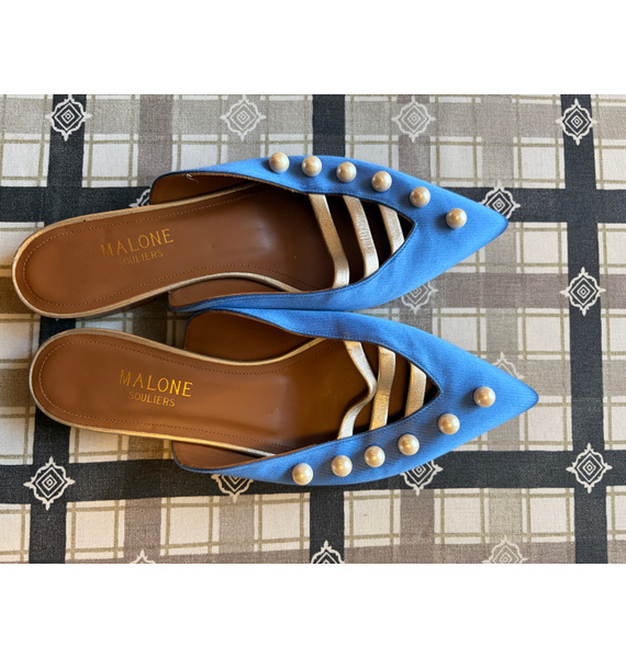 Мюли • Malone Souliers • Голубой