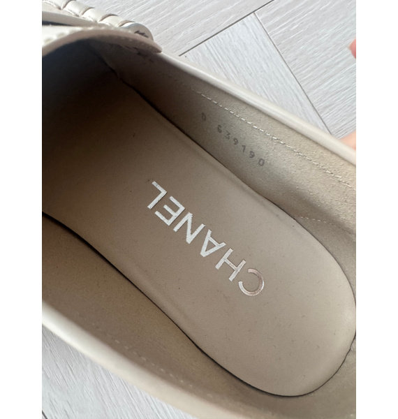 Мокасины • Chanel • Бежевый