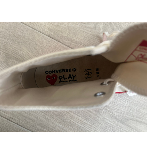 Кроссовки • Comme Des Garçons Play x Converse • Бежевый