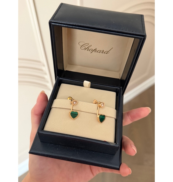 Серьги • Chopard • Зеленый