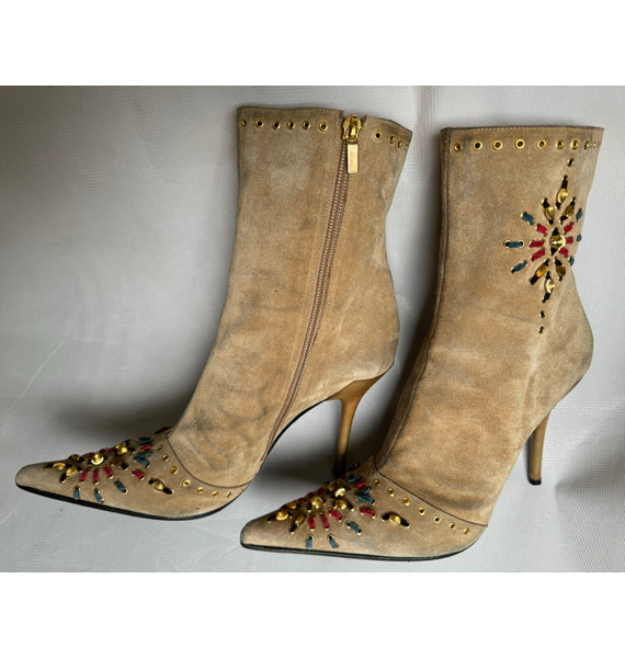 Ботильоны • Casadei • Бежевый