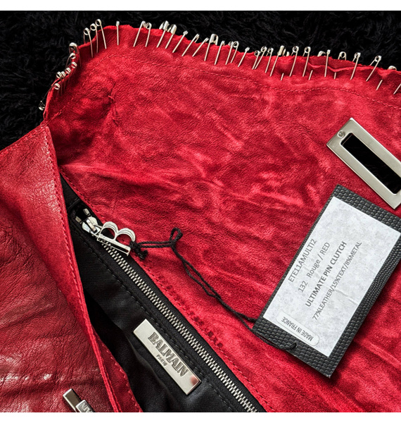 Клатч • Balmain • Бордовый