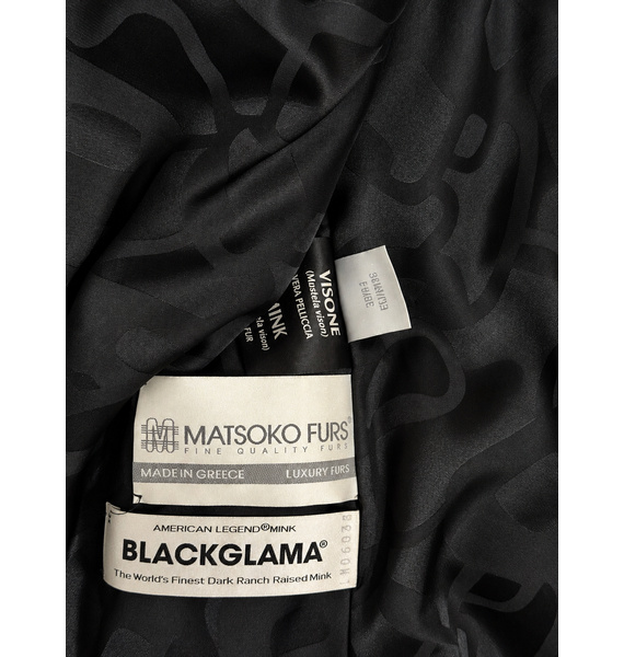 Норковая шуба • BLACKGLAMA • Черный