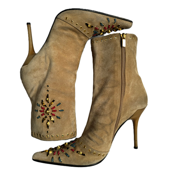 Ботильоны • Casadei • Бежевый
