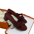 Мюли • Hermès • Бордовый