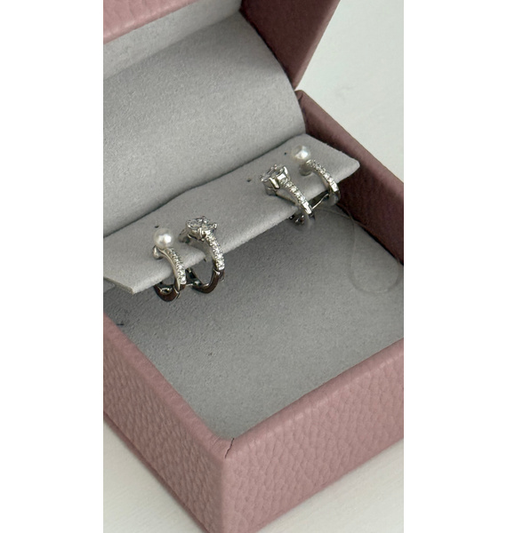 Серьги • Yoko London • Белый