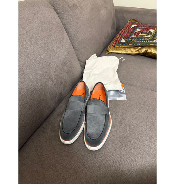 Лоферы • Santoni • Серый