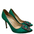 Туфли • Manolo Blahnik • Зеленый