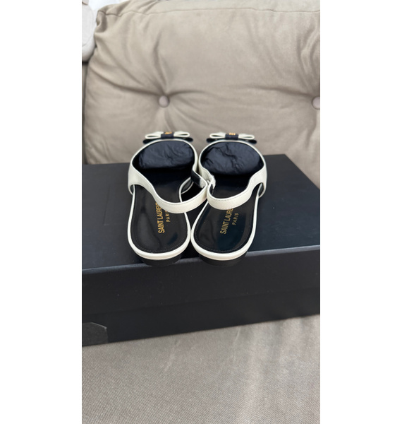 Балетки • Saint Laurent • Бежевый