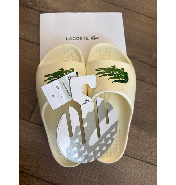Шлепанцы • Lacoste • Белый