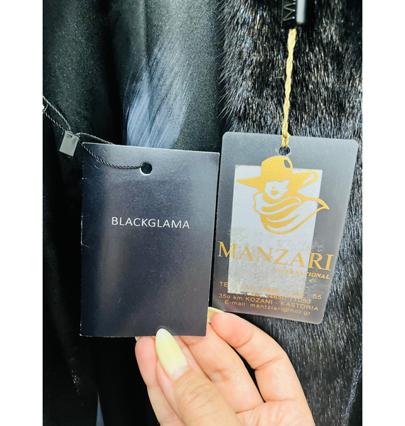 Шуба • MANZARI • Черный