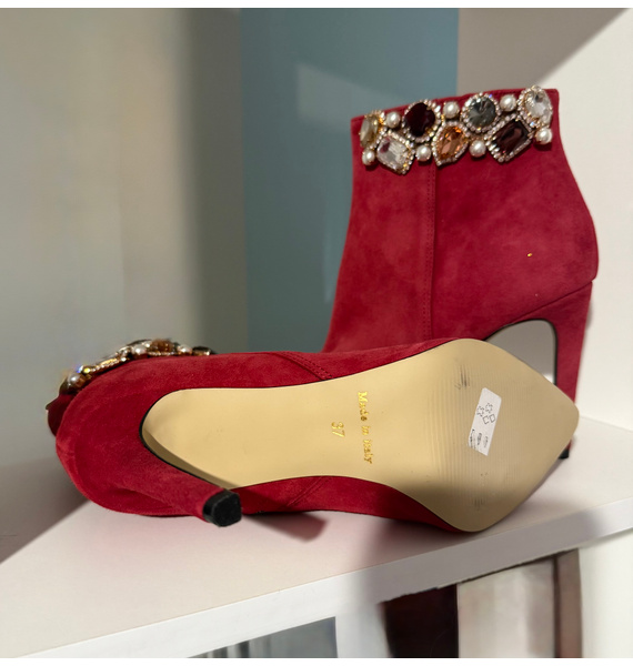 Ботильоны • Osvaldo Rossi • Красный