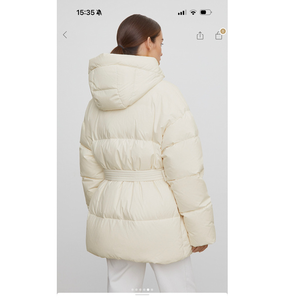 Пуховик • 12 STOREEZ • Молочный