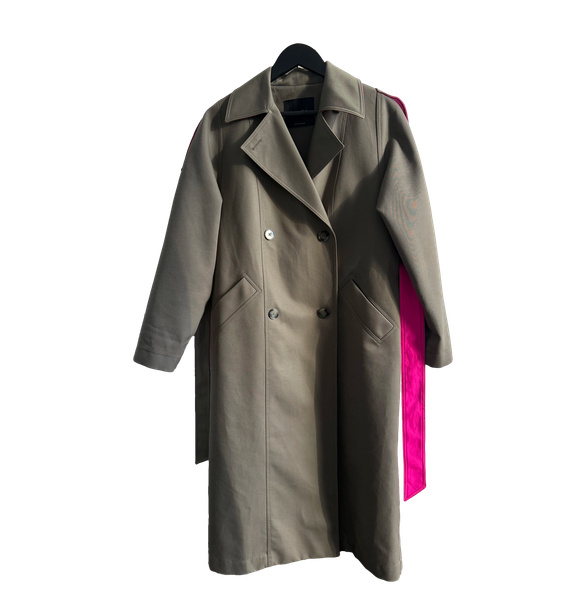 Тренч • Massimo Dutti • Хаки