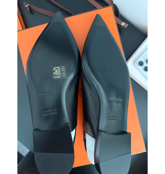 Балетки • Hermès • Черный