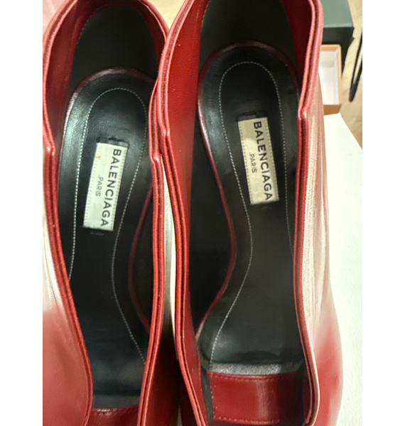 Ботильоны • Balenciaga • Бордовый
