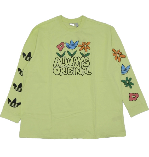 Лонгслив • adidas • Зеленый