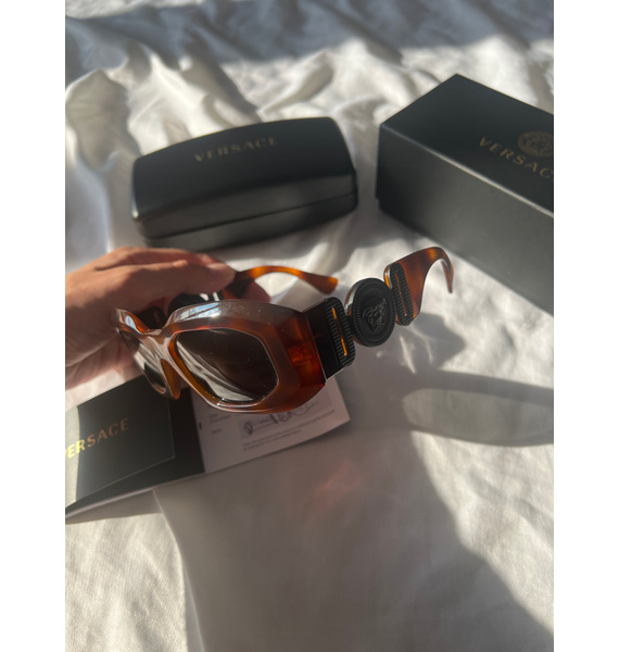 Солнцезащитные очки • Versace • Коричневый