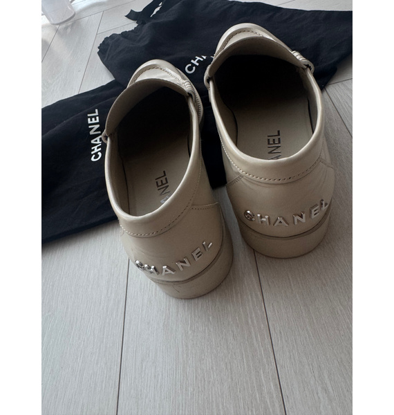 Мокасины • Chanel • Бежевый