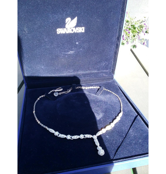 Колье • Swarovski • Серебряный