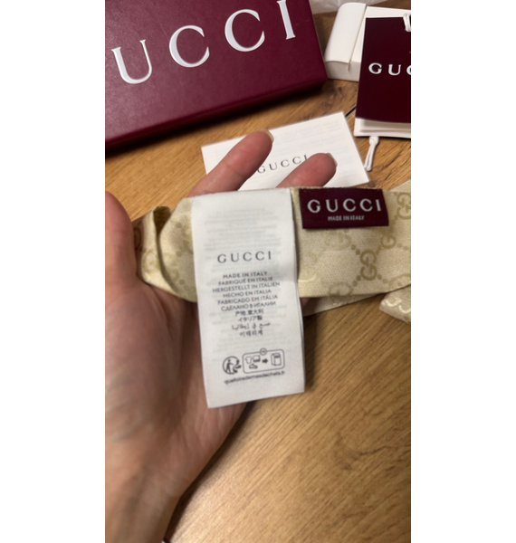 Галстук • Gucci • Бежевый