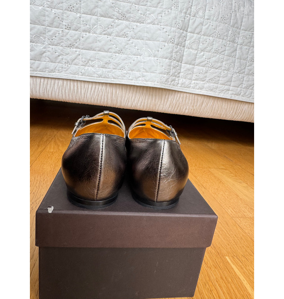 Балетки • Bottega Veneta • Тёмно-серый