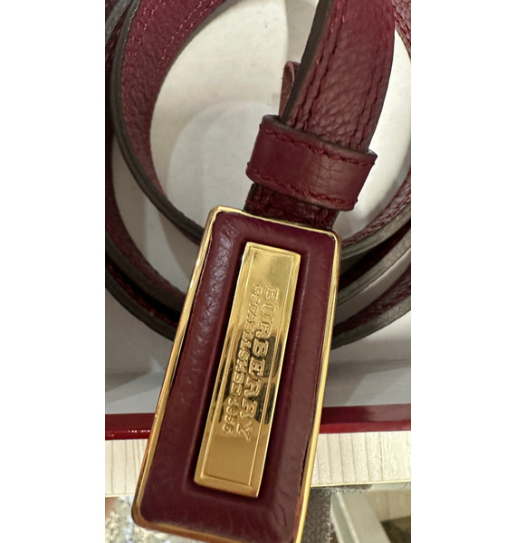 Ремень • Burberry • Бордовый