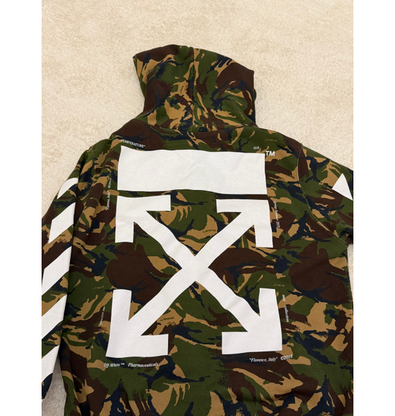 Худи • Off-White • Зеленый