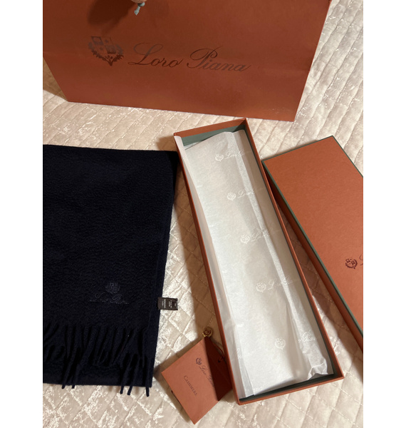 Шарф • Loro Piana • Темно-синий