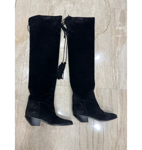 Ботфорты • Saint Laurent • Черный