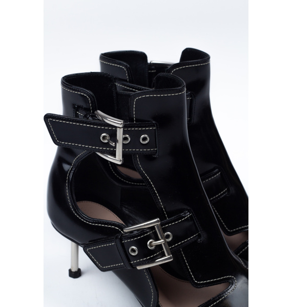 Ботильоны • Alexander McQueen • Черный