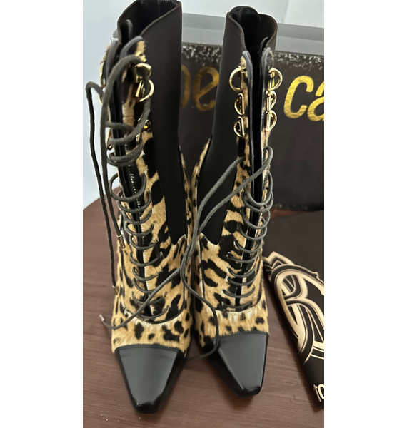 Ботильоны • Roberto Cavalli • Коричневый