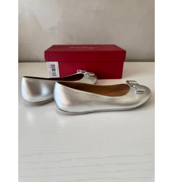Туфли • Salvatore Ferragamo • Серебряный