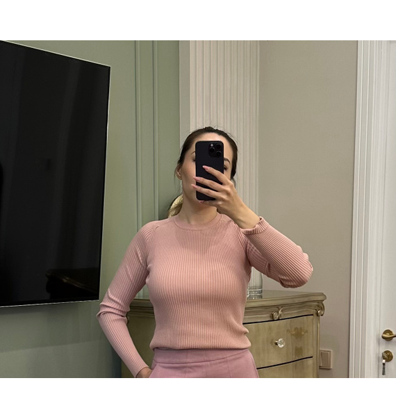 Лонгслив • Max Mara • Розовый