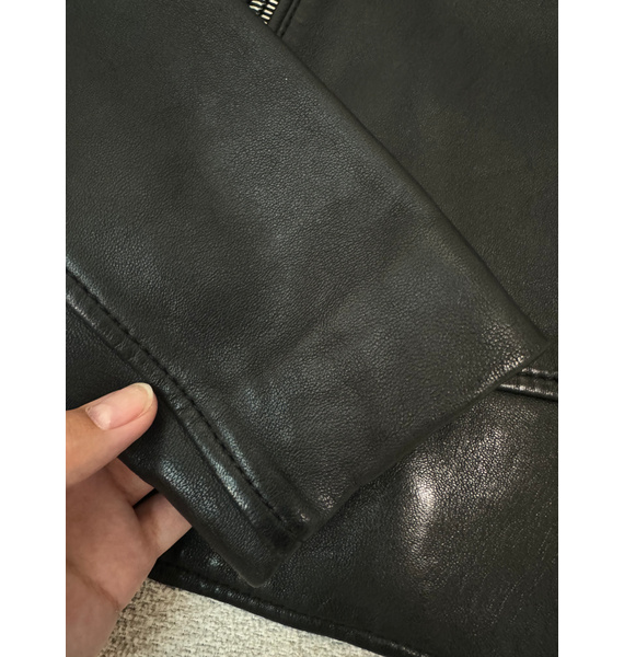 Кожаная куртка • Massimo Dutti • Черный