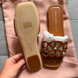 Шлепанцы • Stuart Weitzman • Коричневый