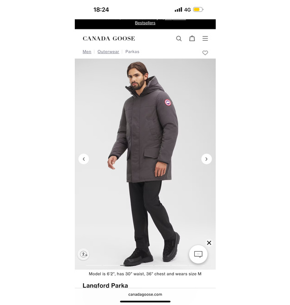 Парка • Canada Goose • Серый