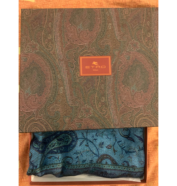 Платок • ETRO • Голубой