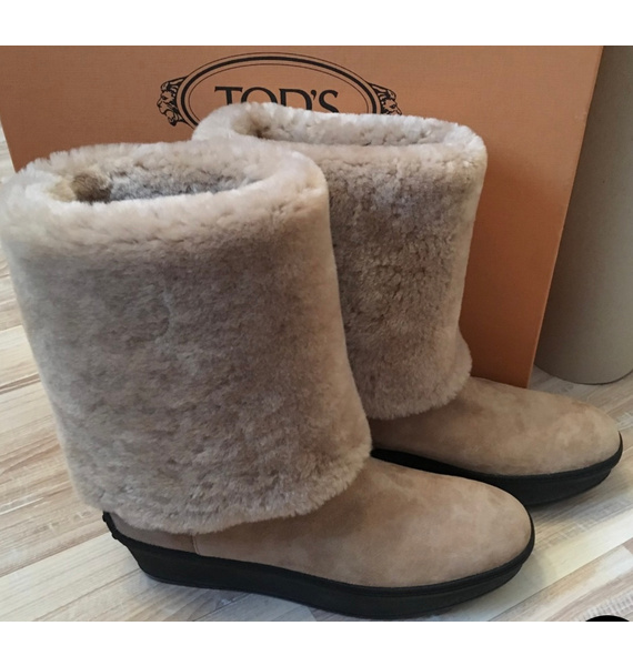 Сапоги • Tod's • Бежевый