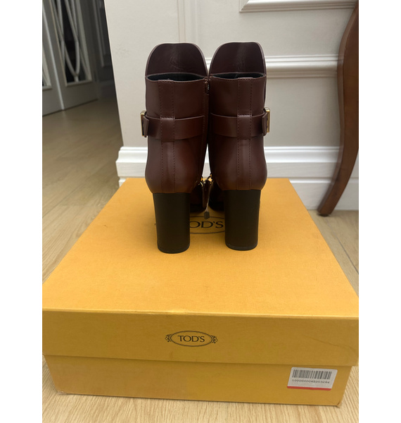 Полусапоги • Tod's • Бордовый