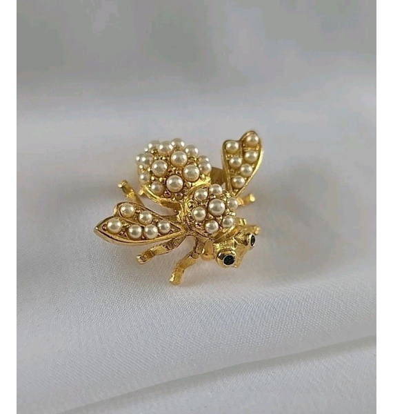 Брошь • Joan Rivers • Золотой