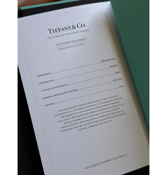 Кольцо • Tiffany & Co. • Бирюзовый