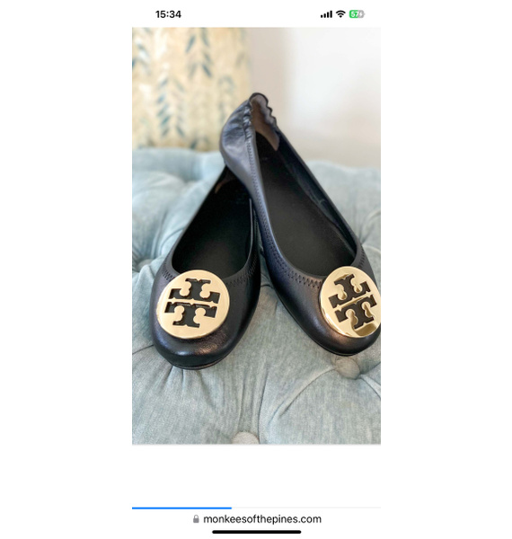 Балетки • Tory Burch • Черный