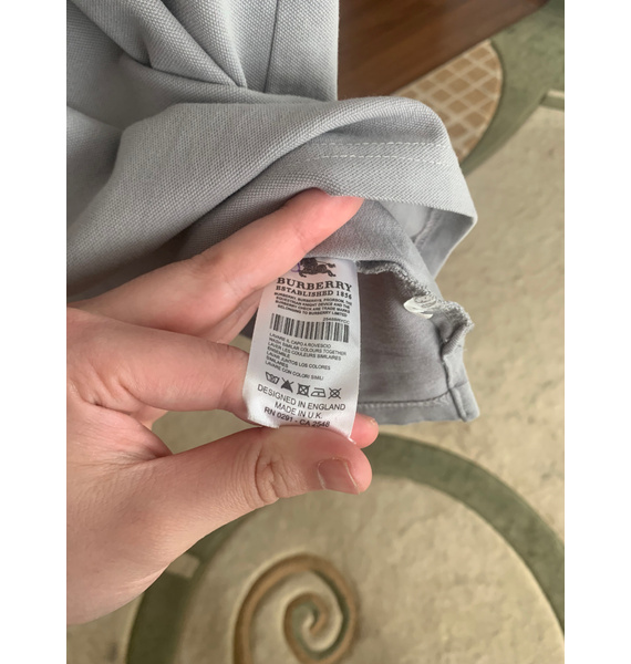 Поло • Burberry • Серый