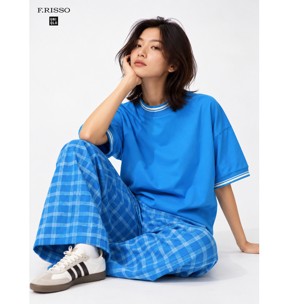 Футболка • UNIQLO X Francesco Risso • Голубой