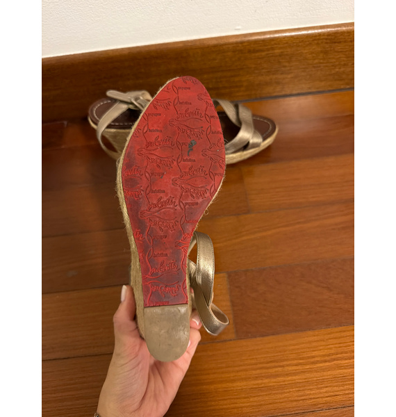 Эспадрильи • Christian Louboutin • Золотой