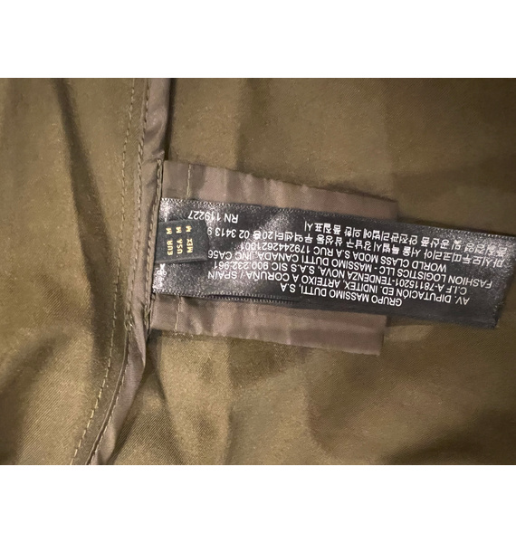 Тренч • Massimo Dutti • Хаки