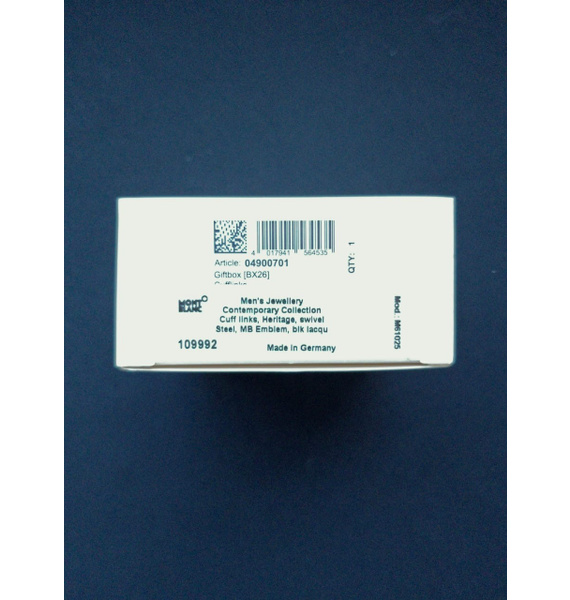 Запонки • Montblanc • Серебряный